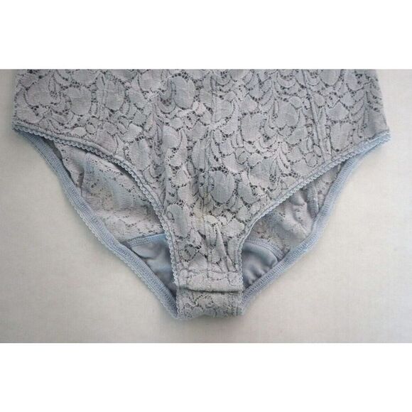 Free People Intimately OB765503 Women's Sz Small Light Blue Lace Bodysuit $98 - Picture 4 of 7